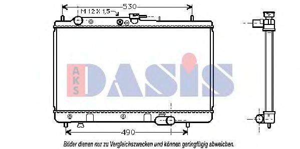 AKS DASIS 110960N Радіатор, охолодження двигуна