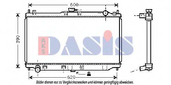 AKS DASIS 111290N Радіатор, охолодження двигуна