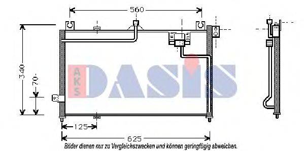 AKS DASIS 112280N Конденсатор, кондиціонер