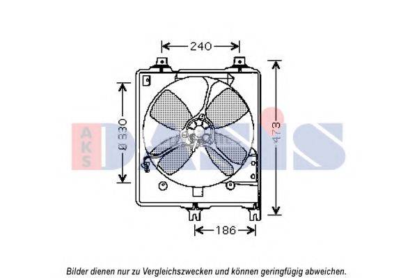 AKS DASIS 118048N Вентилятор, охолодження двигуна