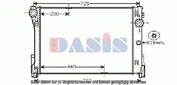 AKS DASIS 120100N Радіатор, охолодження двигуна