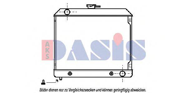 AKS DASIS 120120N Радіатор, охолодження двигуна