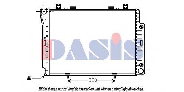 AKS DASIS 120720N Радіатор, охолодження двигуна