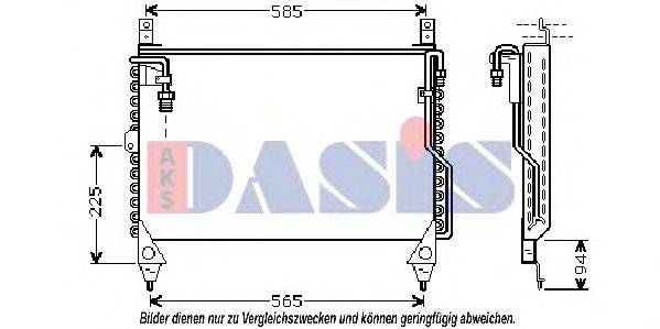 AKS DASIS 121860N Конденсатор, кондиціонер