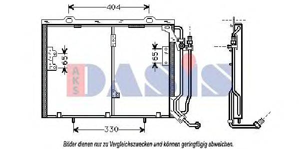 AKS DASIS 122290N Конденсатор, кондиціонер