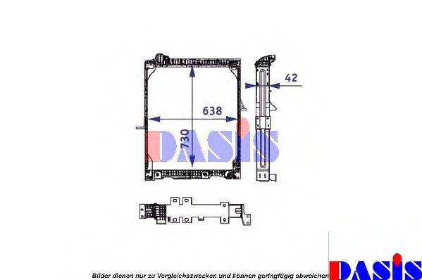 AKS DASIS 130150N Радіатор, охолодження двигуна