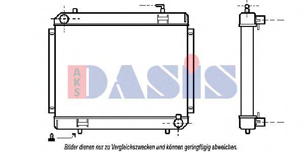 AKS DASIS 130300T Радіатор, охолодження двигуна