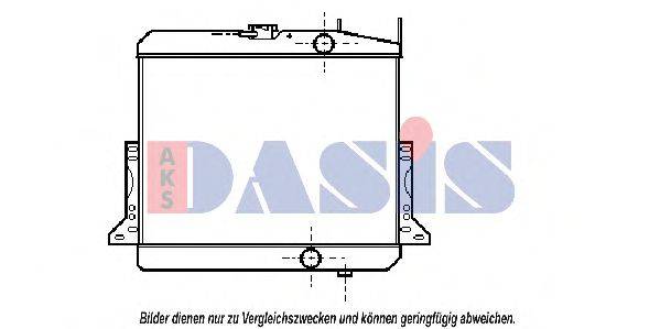 AKS DASIS 130390T Радіатор, охолодження двигуна