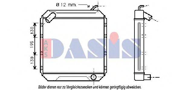 AKS DASIS 130890T Радіатор, охолодження двигуна