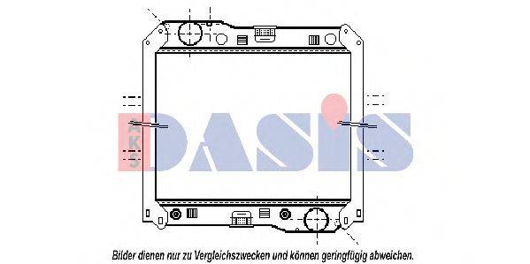 AKS DASIS 131002N Радіатор, охолодження двигуна