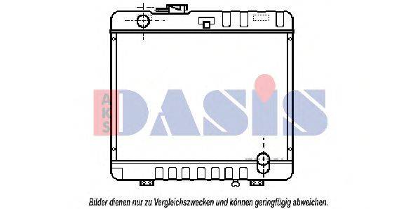 AKS DASIS 131790T Радіатор, охолодження двигуна