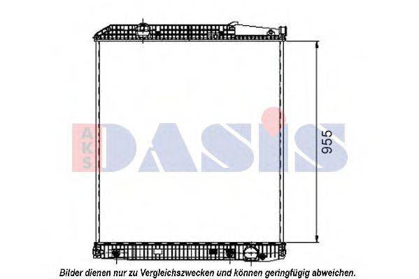 AKS DASIS 132100S Радіатор, охолодження двигуна