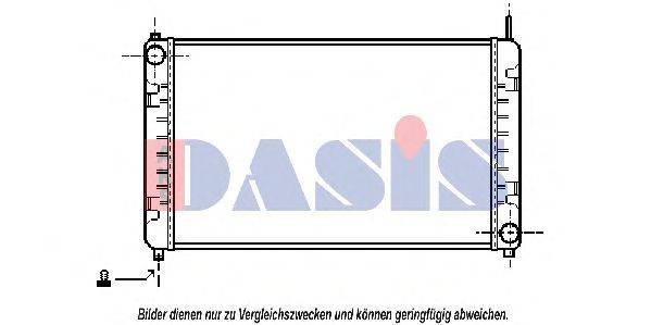 AKS DASIS 132320N Радіатор, охолодження двигуна