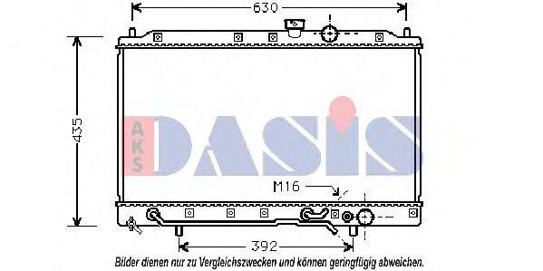 AKS DASIS 140054N Радіатор, охолодження двигуна