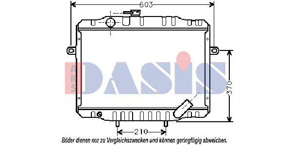 AKS DASIS 140290N Радіатор, охолодження двигуна