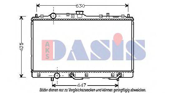 AKS DASIS 141190N Радіатор, охолодження двигуна