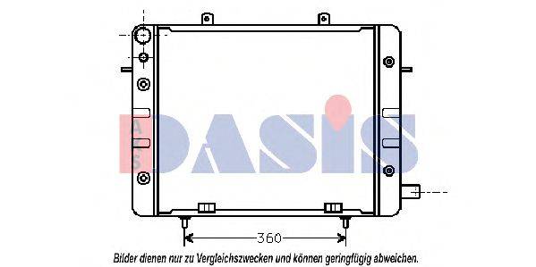 AKS DASIS 150001N Радіатор, охолодження двигуна