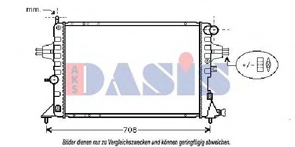 AKS DASIS 150046N Радіатор, охолодження двигуна