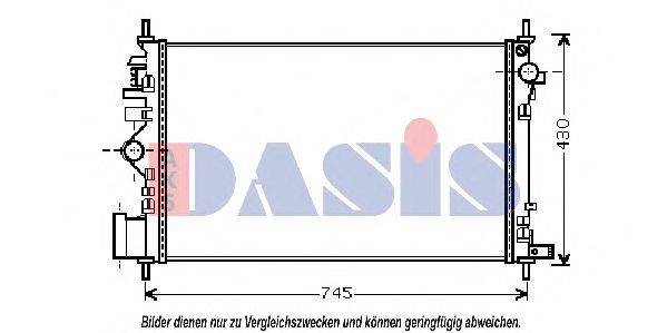 AKS DASIS 150094N Радіатор, охолодження двигуна