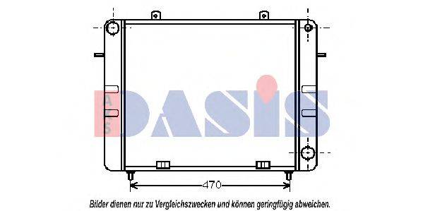 AKS DASIS 150490N Радіатор, охолодження двигуна