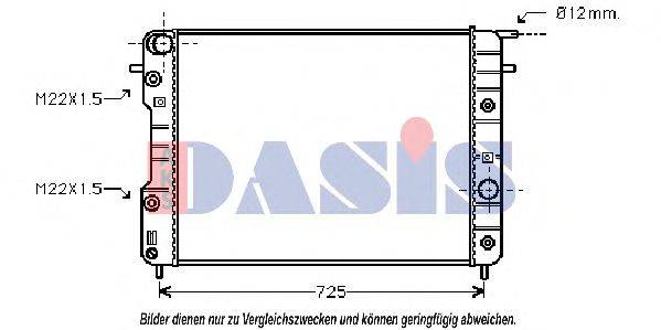 AKS DASIS 150830N Радіатор, охолодження двигуна