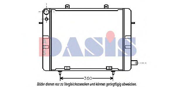 AKS DASIS 151100N Радіатор, охолодження двигуна