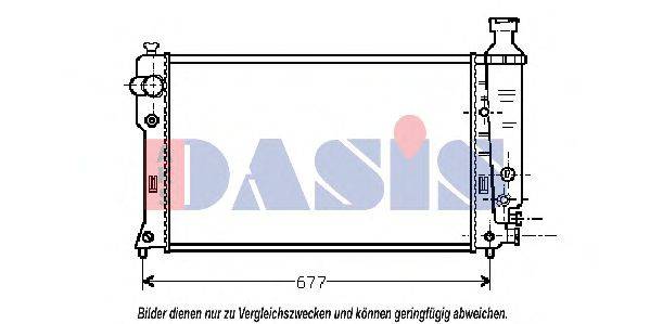 AKS DASIS 160001N Радіатор, охолодження двигуна