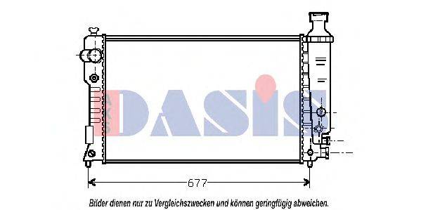 AKS DASIS 160044N Радіатор, охолодження двигуна