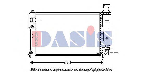 AKS DASIS 161310N Радіатор, охолодження двигуна