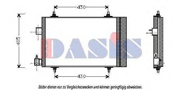 AKS DASIS 162007N Конденсатор, кондиціонер