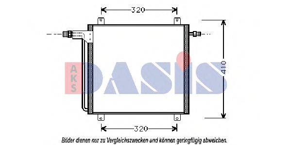 AKS DASIS 182300N Конденсатор, кондиціонер