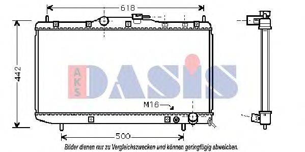 AKS DASIS 210027N Радіатор, охолодження двигуна