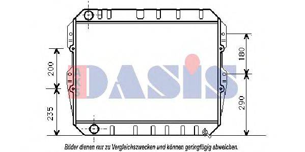 AKS DASIS 210067N Радіатор, охолодження двигуна