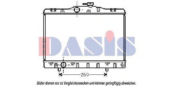 AKS DASIS 210075N Радіатор, охолодження двигуна