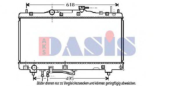 AKS DASIS 210077N Радіатор, охолодження двигуна