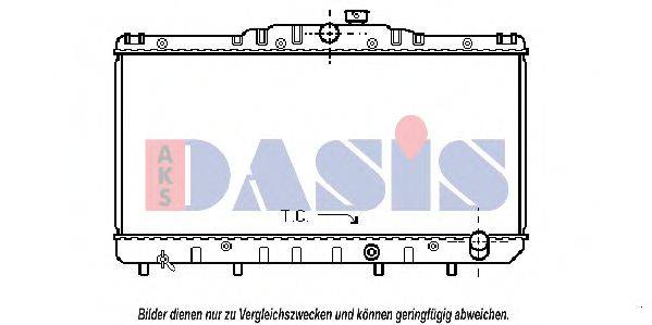 AKS DASIS 210090N Радіатор, охолодження двигуна