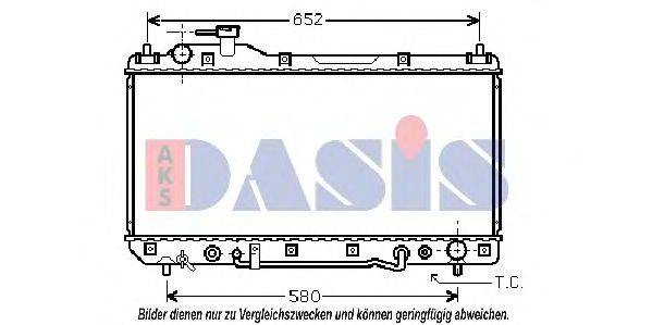 AKS DASIS 210096N Радіатор, охолодження двигуна