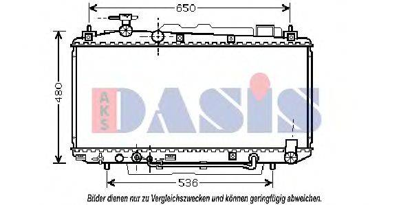 AKS DASIS 210097N Радіатор, охолодження двигуна