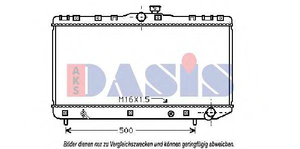 AKS DASIS 210100N Радіатор, охолодження двигуна