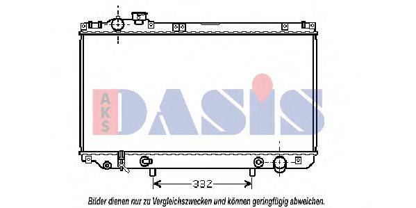 AKS DASIS 210107N Радіатор, охолодження двигуна