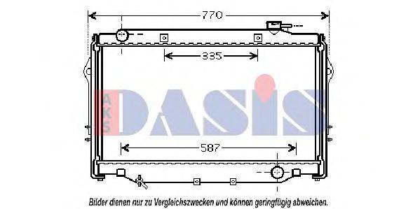 AKS DASIS 210179N Радіатор, охолодження двигуна