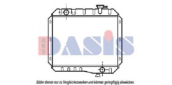 AKS DASIS 210800N Радіатор, охолодження двигуна