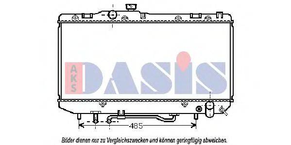 AKS DASIS 211270N Радіатор, охолодження двигуна