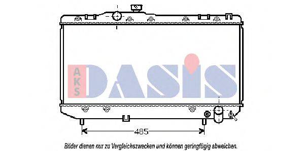 AKS DASIS 211580N Радіатор, охолодження двигуна