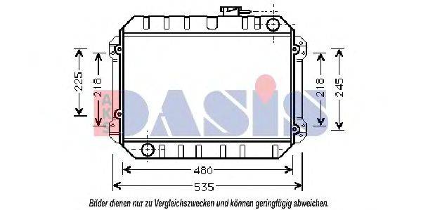 AKS DASIS 211770N Радіатор, охолодження двигуна