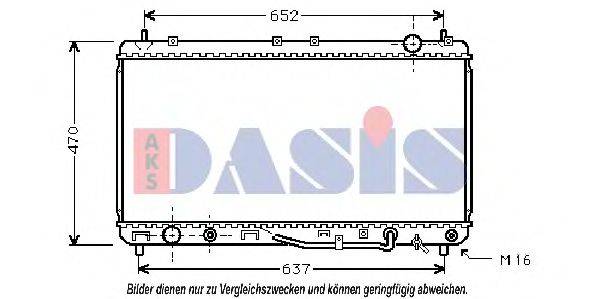 AKS DASIS 211970N Радіатор, охолодження двигуна