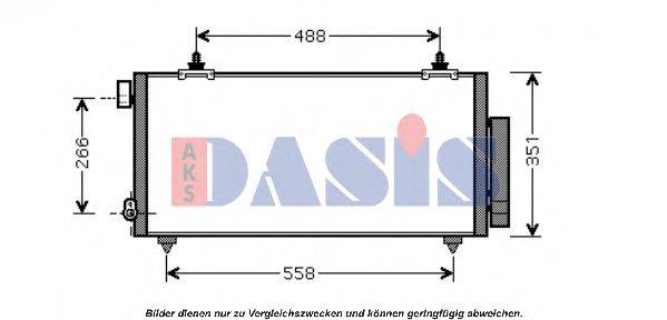 AKS DASIS 212046N Конденсатор, кондиціонер