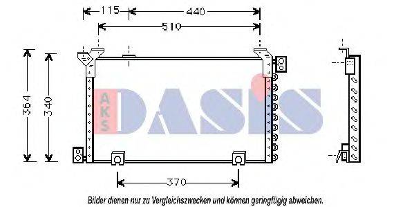 AKS DASIS 212650N Конденсатор, кондиціонер