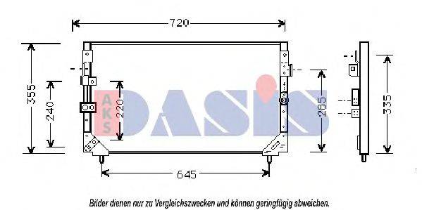 AKS DASIS 212910N Конденсатор, кондиціонер