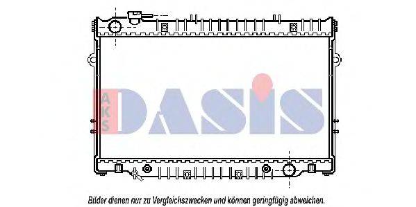 AKS DASIS 213830N Радіатор, охолодження двигуна